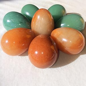 5 Medium Red Aventurine Yoni Eggs